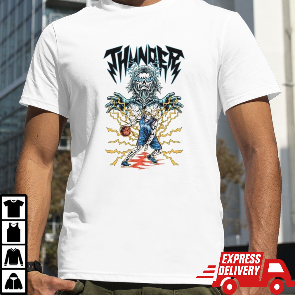 OKC Thunder skeleton shirt