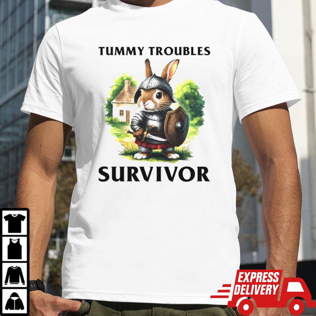 Tummy troubles survivor bunny rabbit shirt