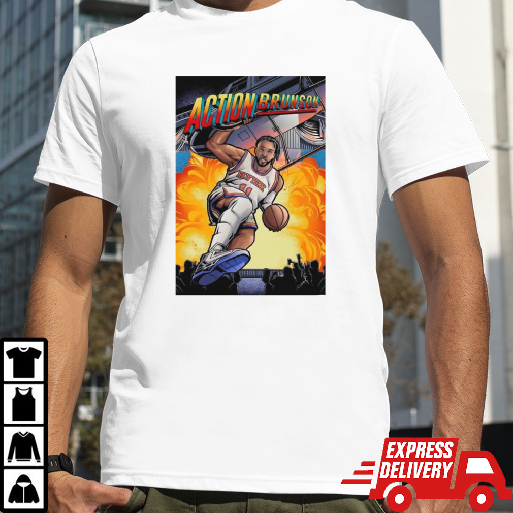 Action Brunson New York Knicks basketball player shirt