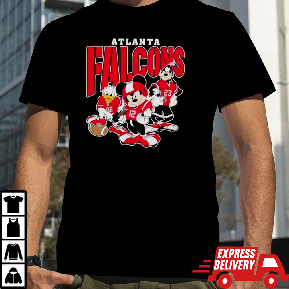 Atlanta Falcons Mickey Donald Duck And Goofy Football Team 2024 T-shirt