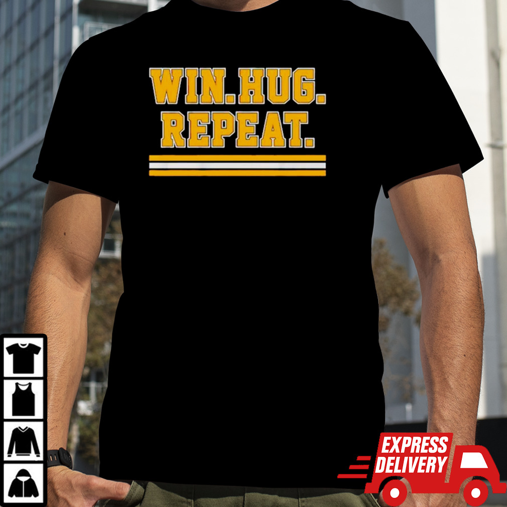 Boston Bruins hockey Win Hug Repeat shirt