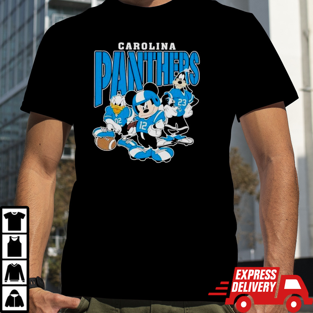 Carolina Panthers Mickey Donald Duck And Goofy Football Team 2024 Shirt