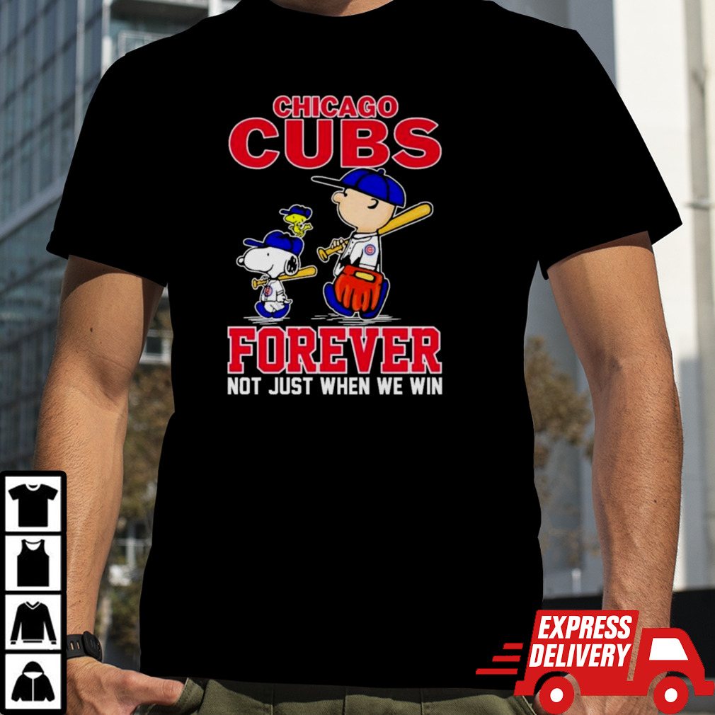 Chicago CUBS x Peanuts Characters Forever Not Just When We Win Shirt