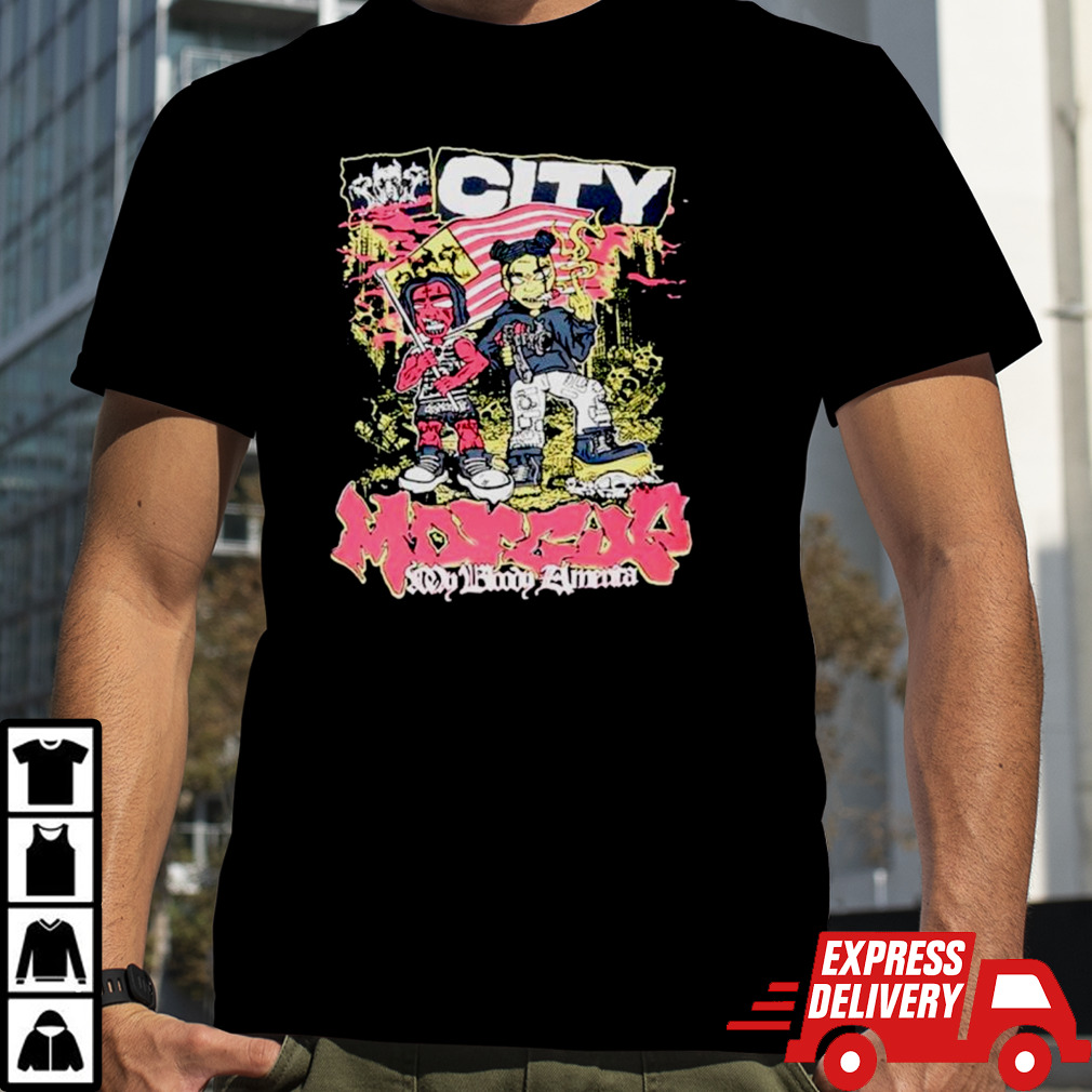 City Morgue My bloody America the Simpson parody shirt