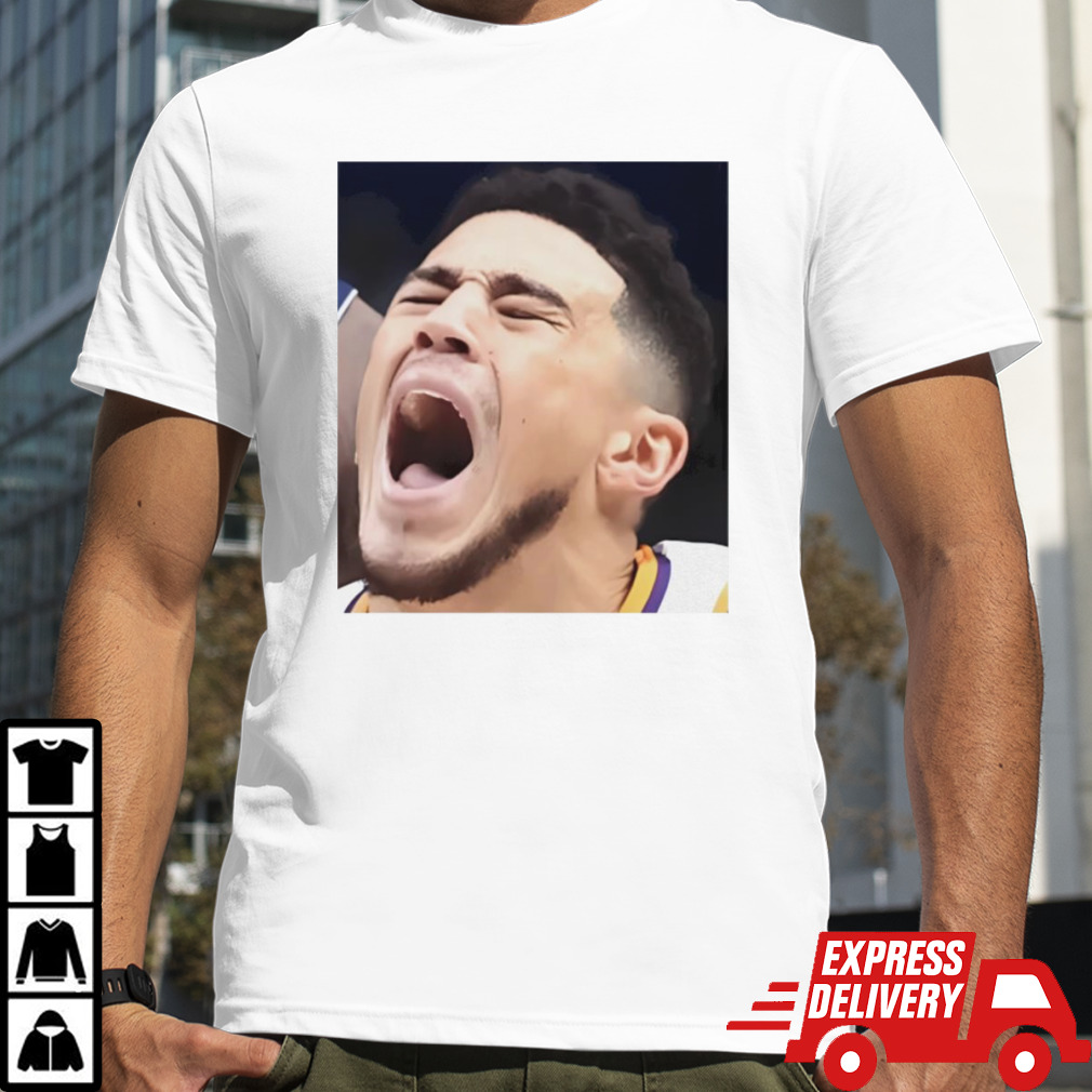 Devin Booker screaming meme shirt