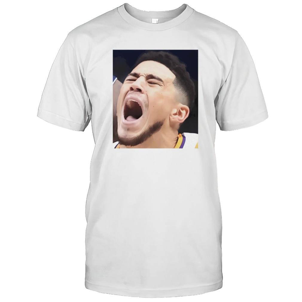 Devin Booker screaming meme shirts