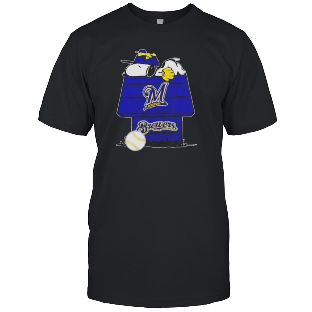 Milwaukee Brewers Snoopy And Woodstock The Peanuts Baseball Shirt