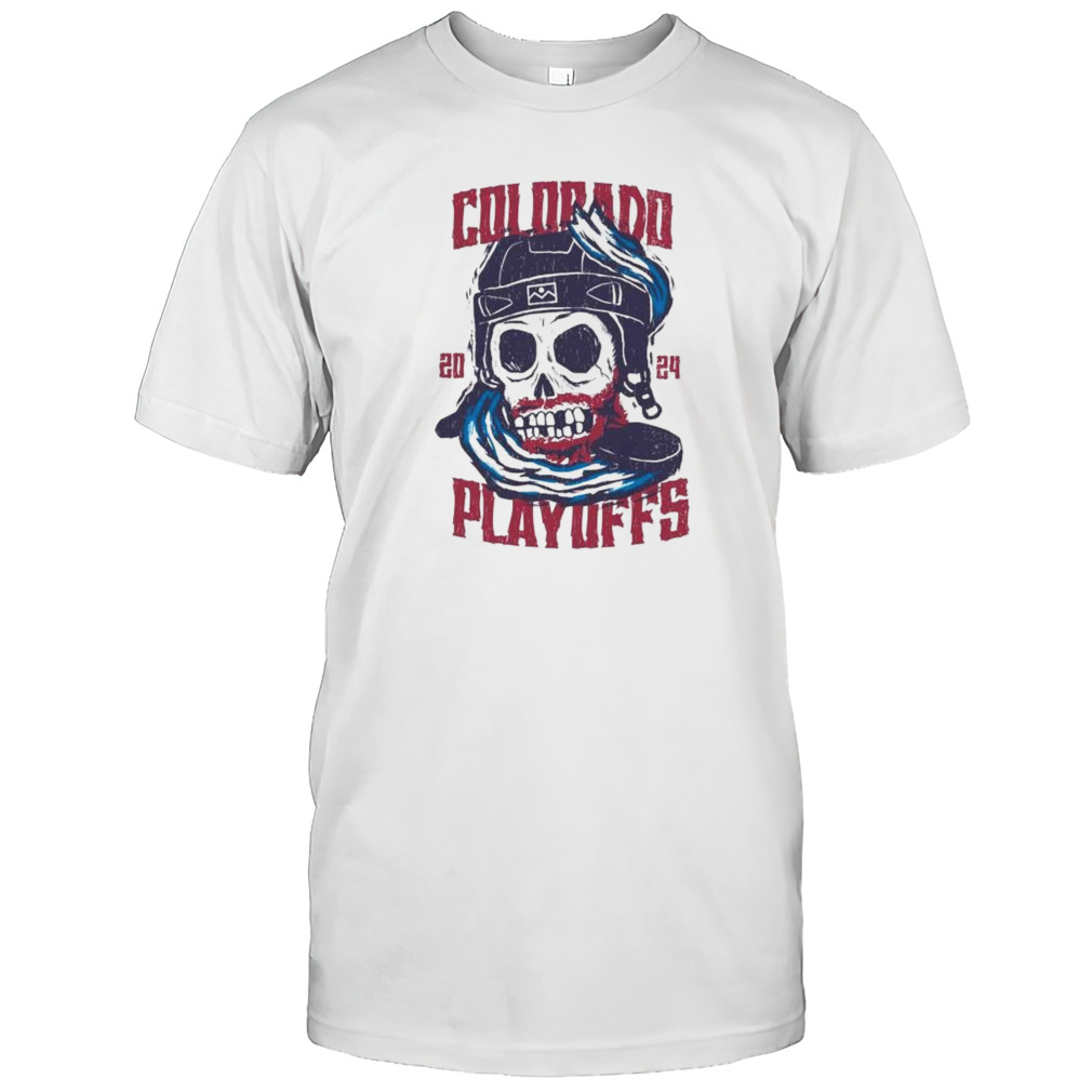 Skull Playoff Hockey 2024 Colorado Shirt
