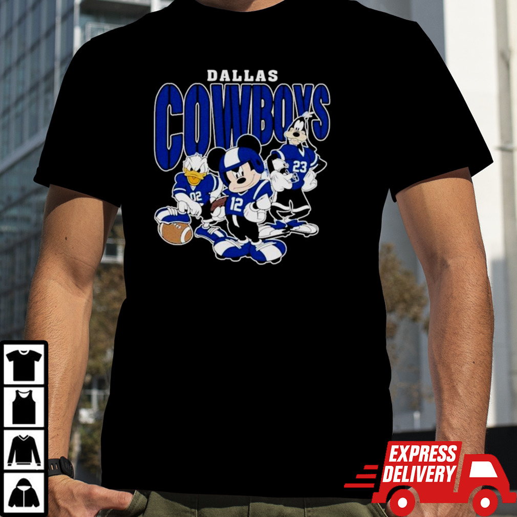 Dallas Cowboys Mickey Donald Duck And Goofy Football Team 2024 T-shirt