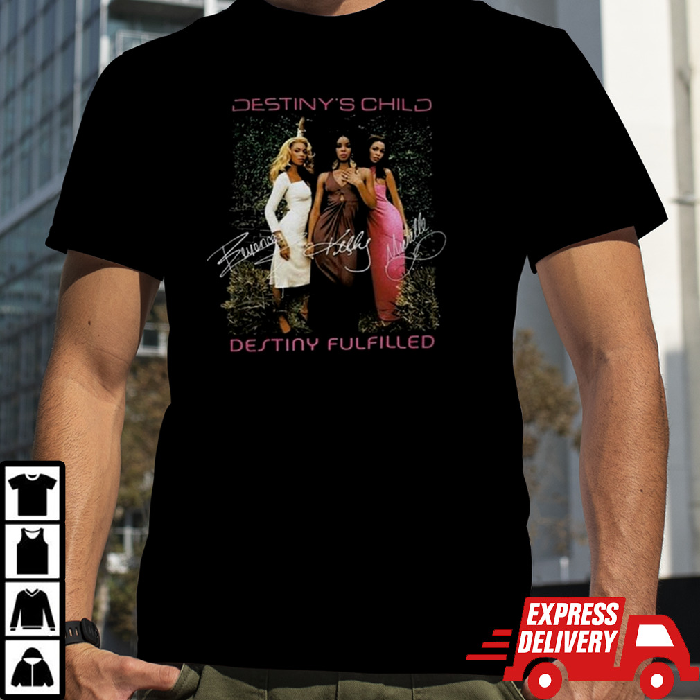 Destiny’s Child Destiny Fulfilled World Tour 2005 Signatures T-shirt