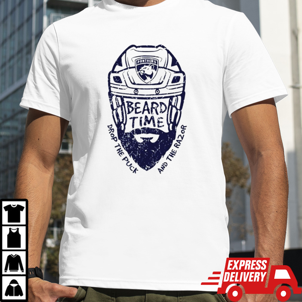 Florida Panthers Beard Time drop the puck and the razor shirt