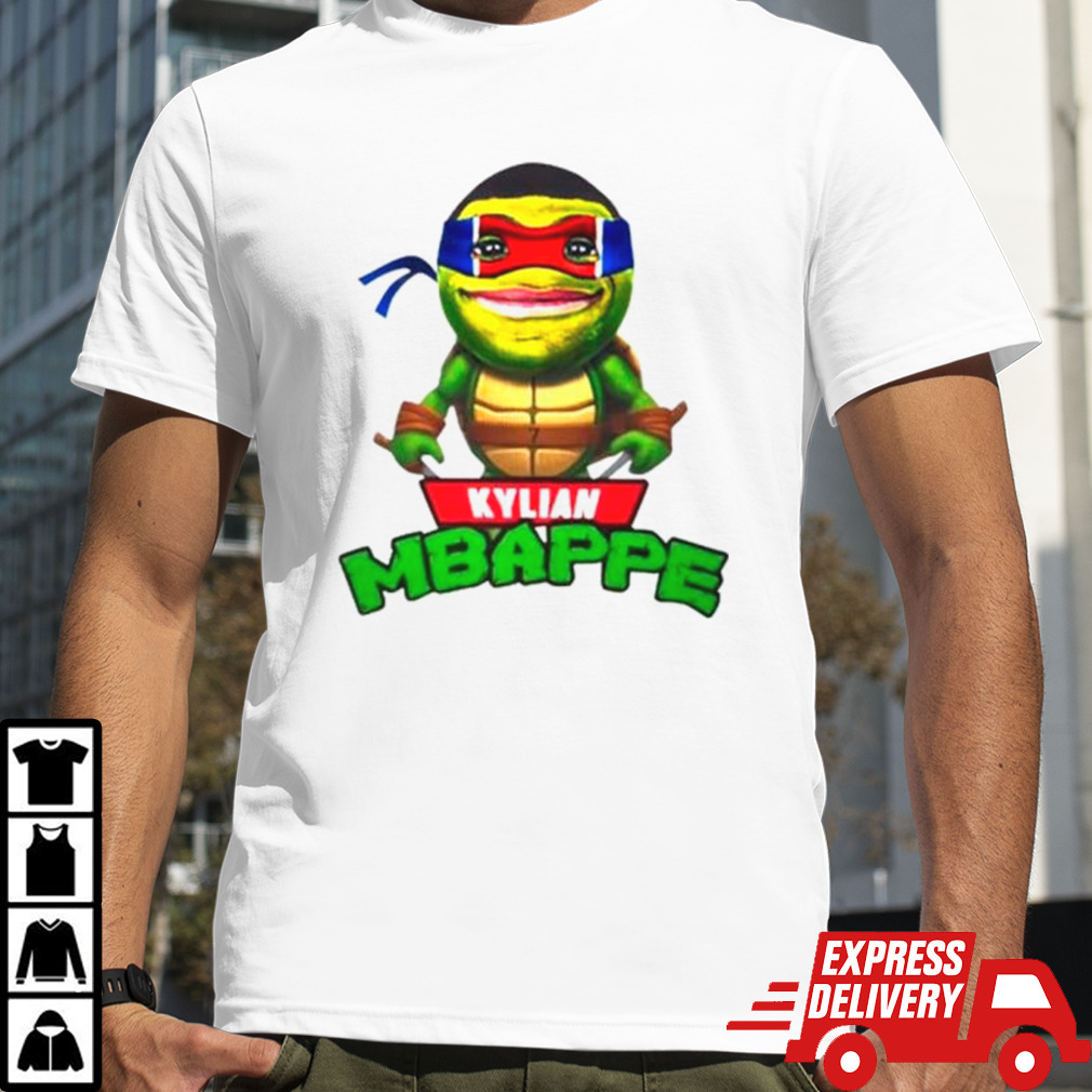 Kylian Mbappe Ninja Turtles shirt