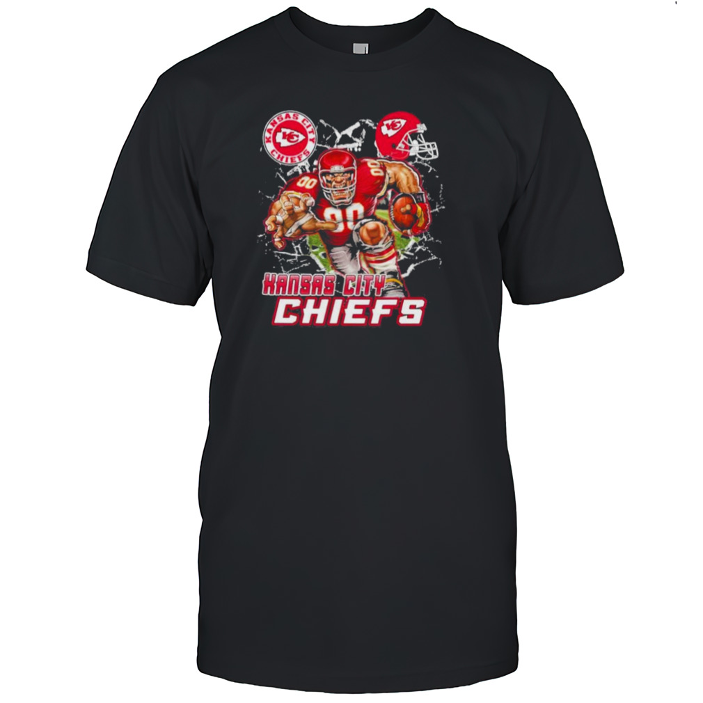 Mascot Breaking Through Wall Kansas City Chiefs Vintage Shirt