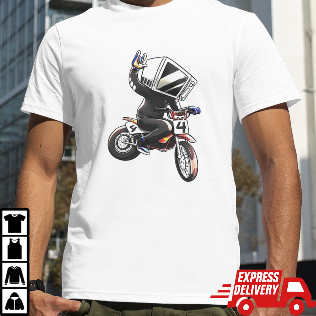 Microwave man bike shirt