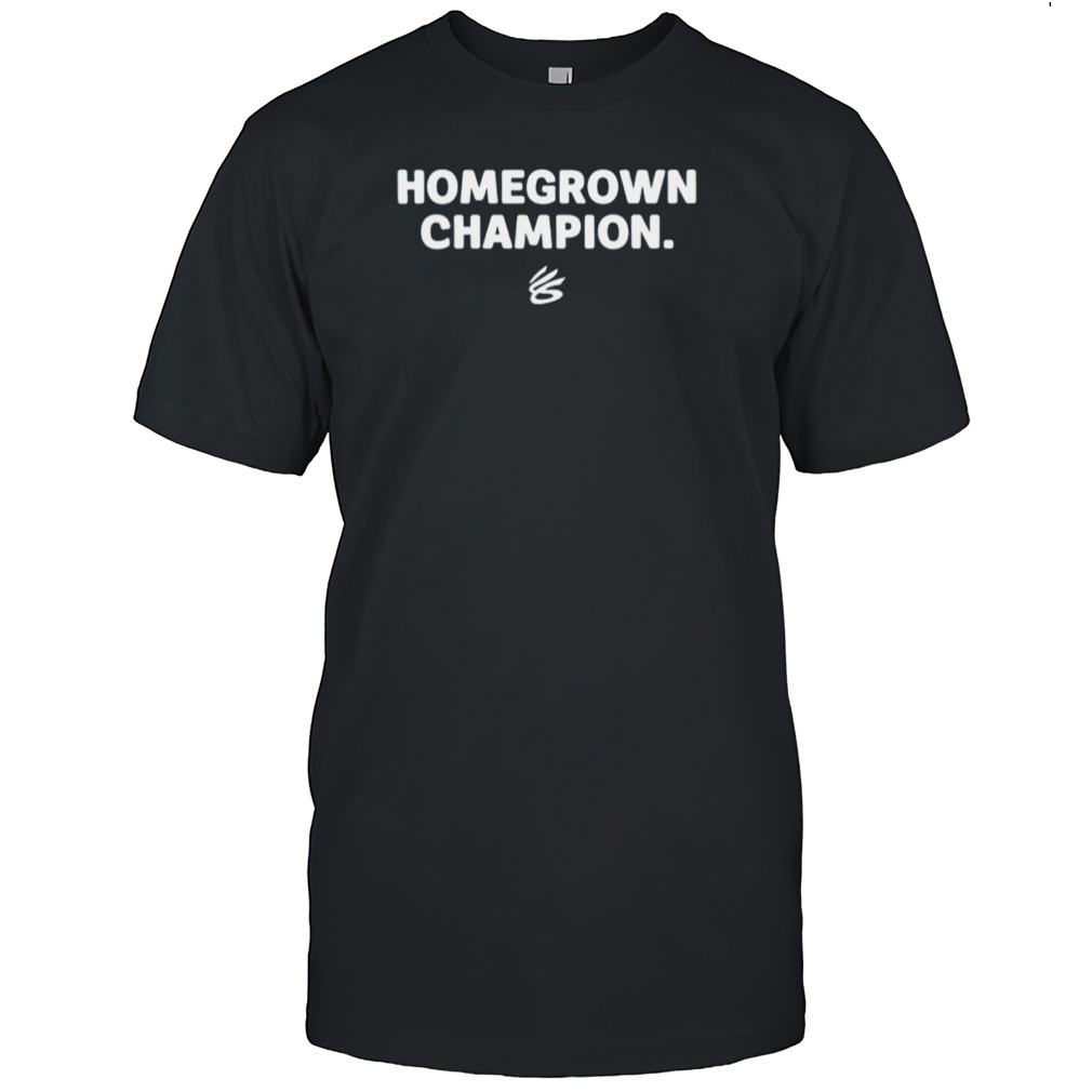 Milaysia Fulwiley wearing homegrown champion shirts