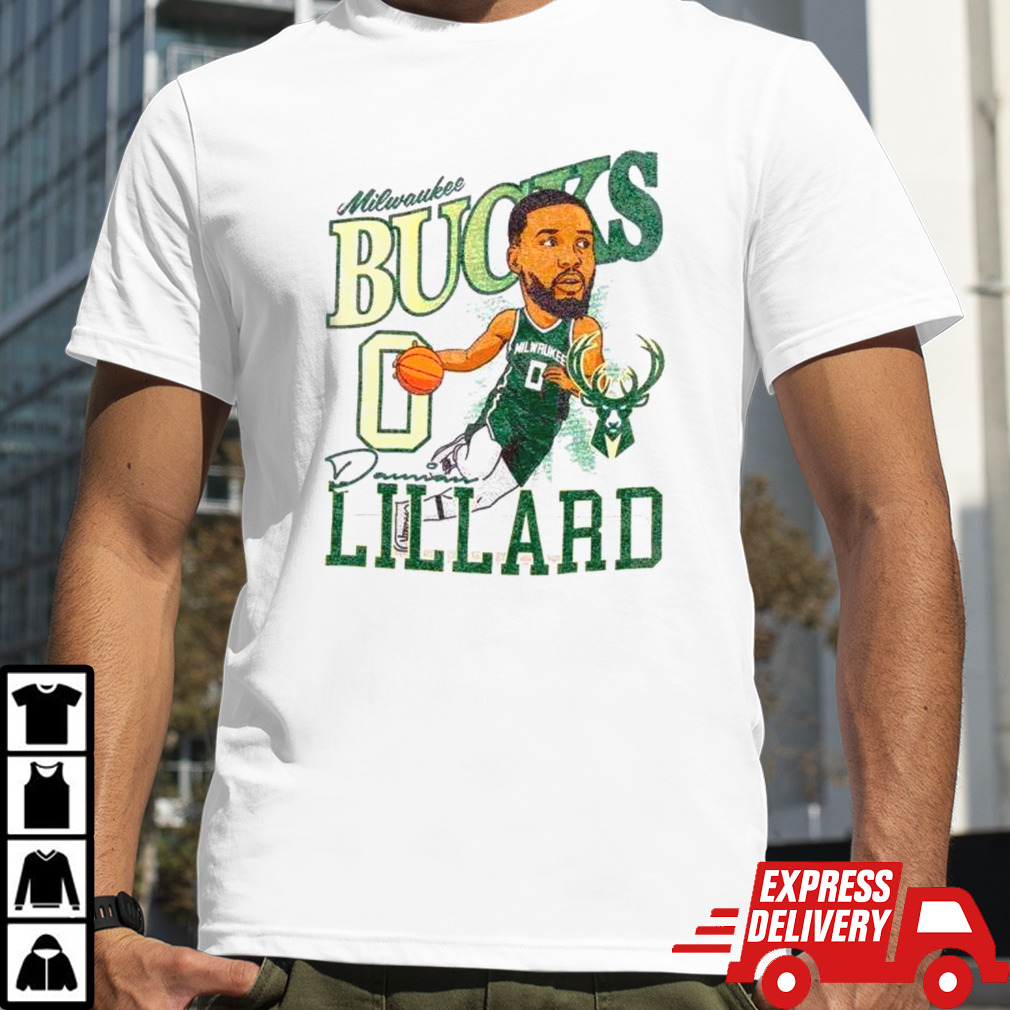 Milwaukee Bucks Damian Lillard Caricature shirt