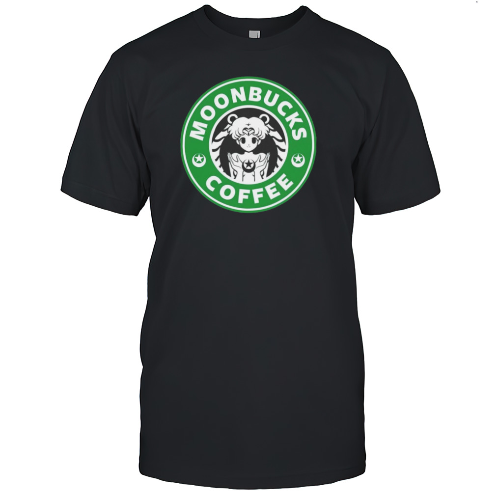 Moonbucks coffee logo shirt