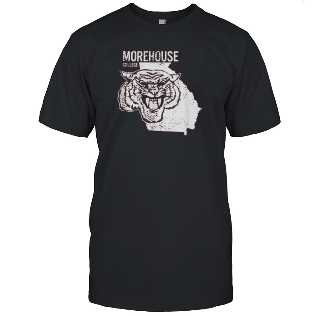 Morehouse College Maroon Tigers State Shape T Shirts