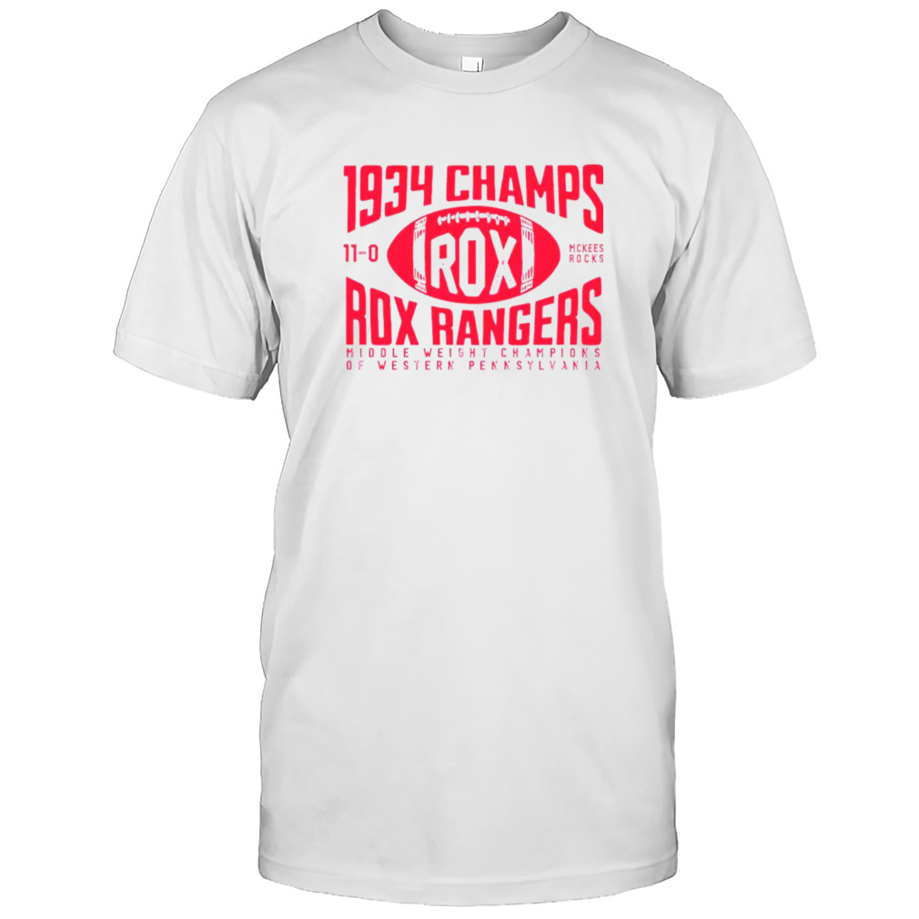 Rox Rangers Football 1934 Champs shirts