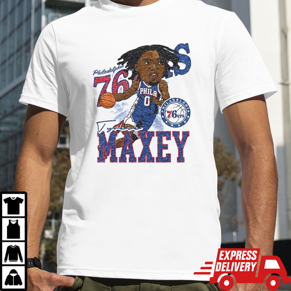 Tyrese Maxey Philadelphia 76ers Caricature Player Shirt