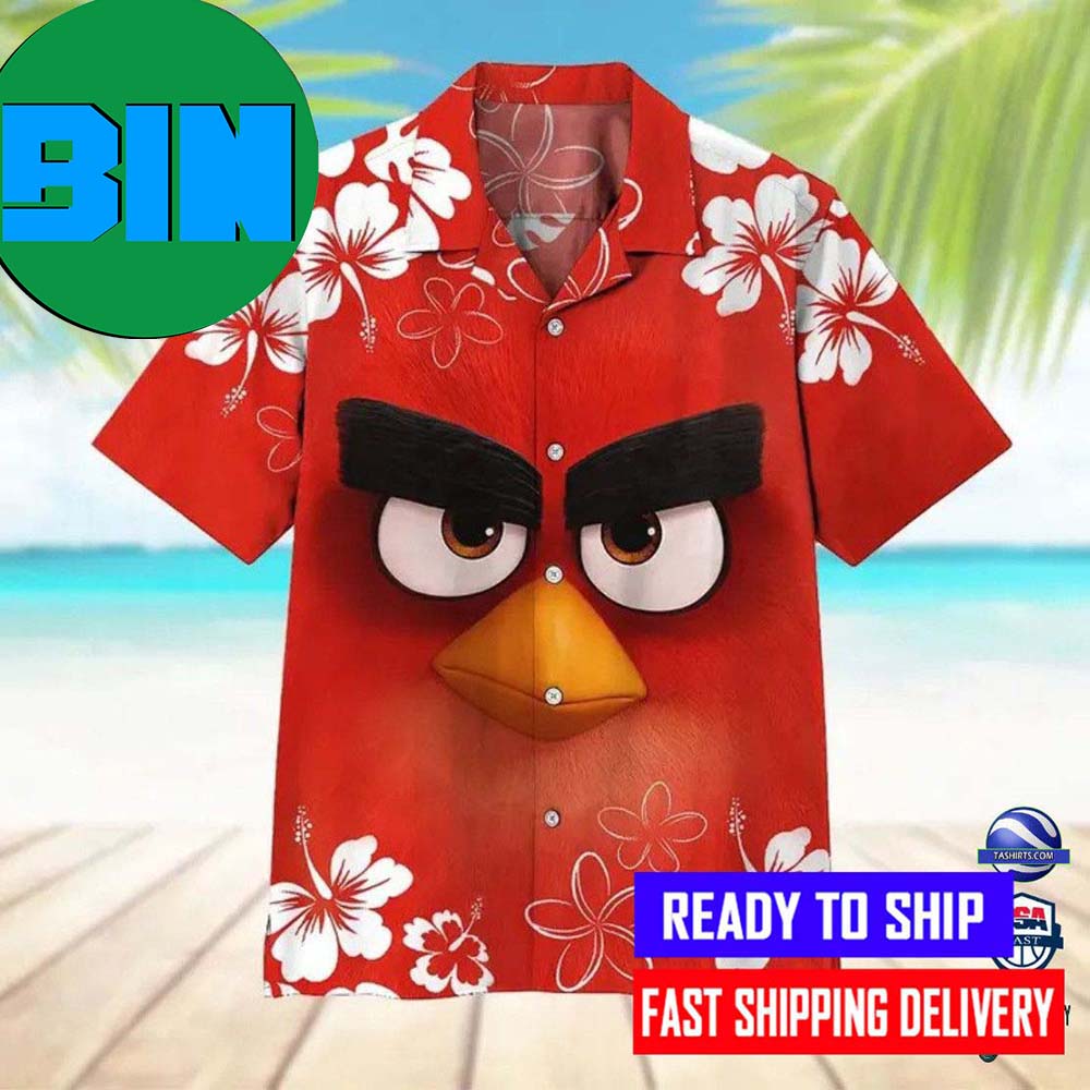 Angry Red Bird Hawaiian Shirt 8999