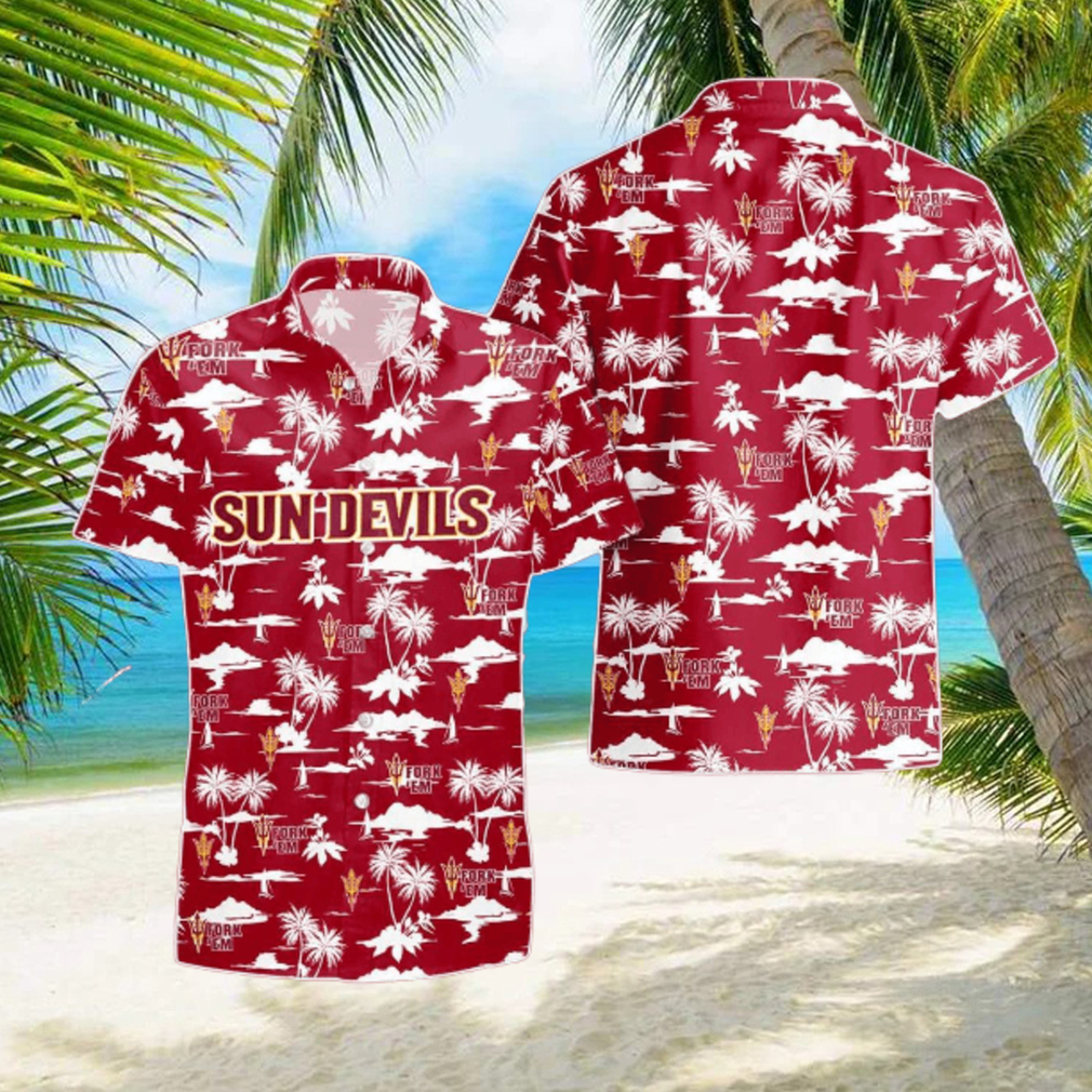 Arizona State Sun Devils Hawaiian Shirt Trending Summer Aloha Shirt For Fan