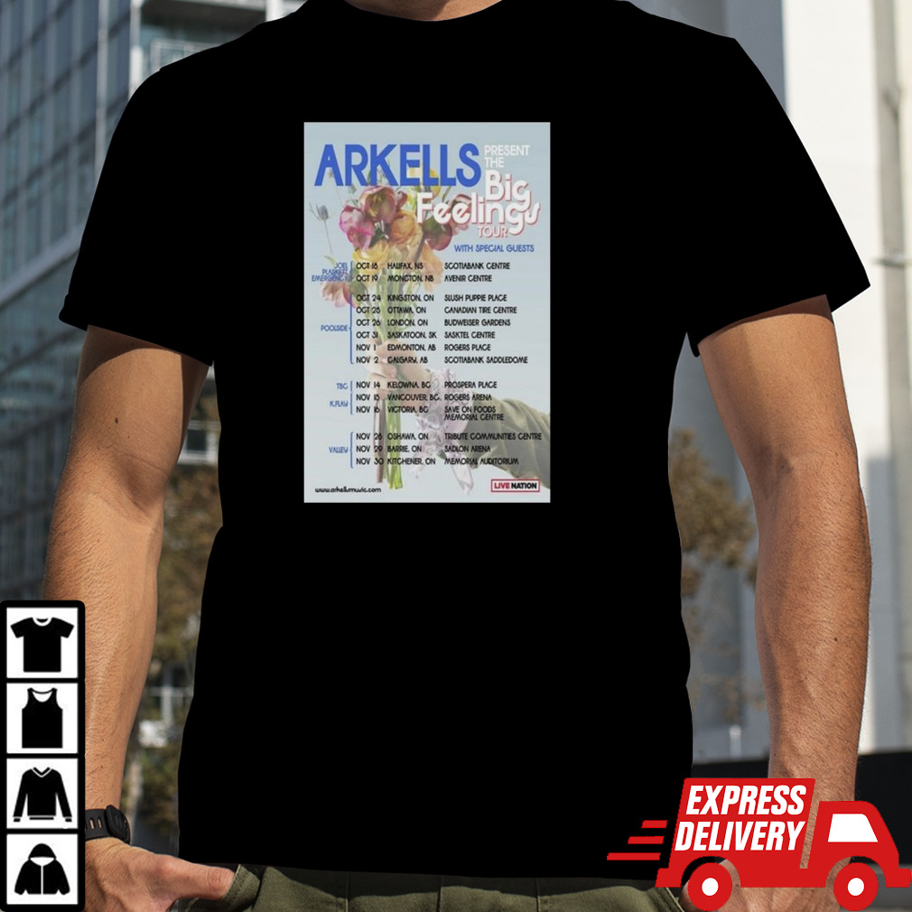 Arkells Big Feelings Tour 2024 T-shirt