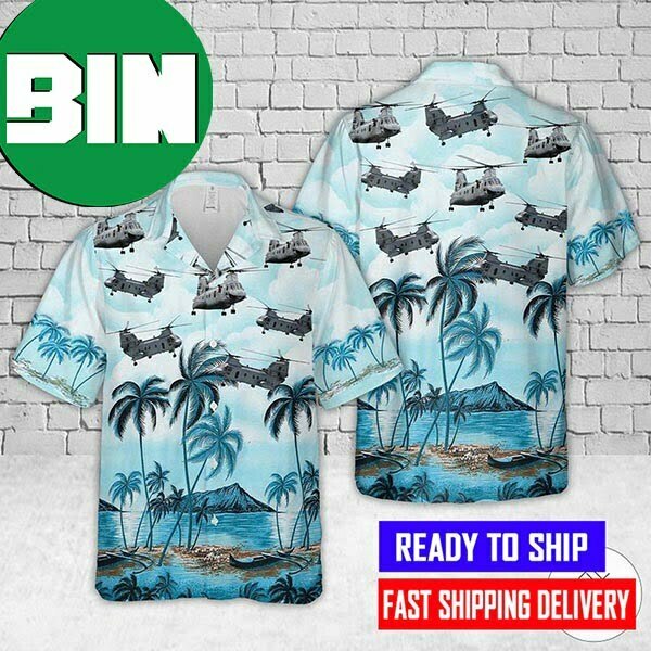 Army Boeing Vertol CH-46 Sea Knight Hawaiian Shirt