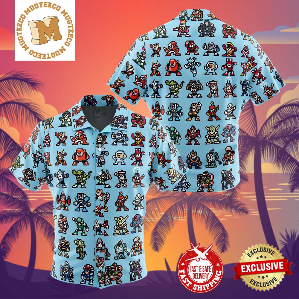 Badguys Mega Man Summer 2024 Hawaiian Shirt For Family