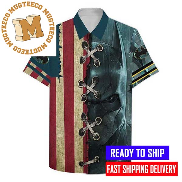 Batman And American Flag DC Fans Hawaiian Shirt