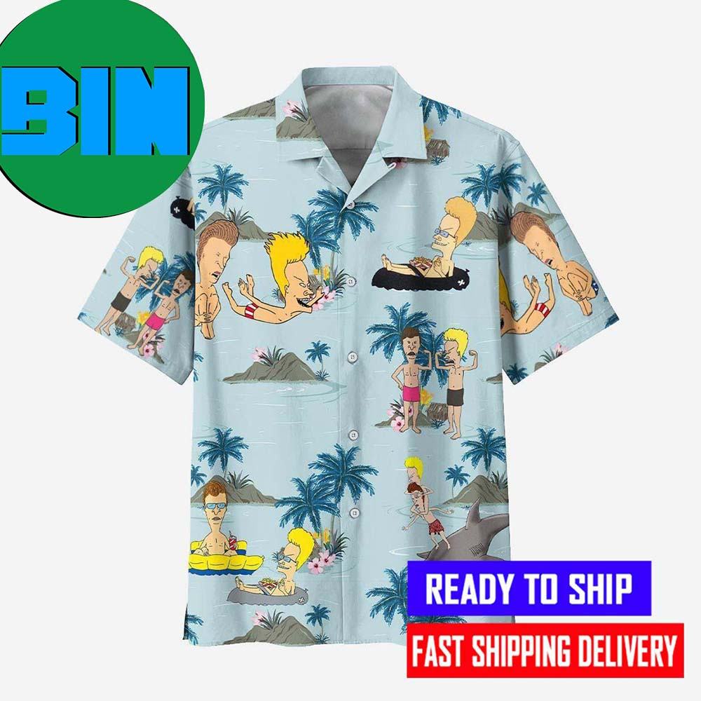 Beavis and Butt-Head Blue Sea Summer Vibe Hawaiian Shirt 7310