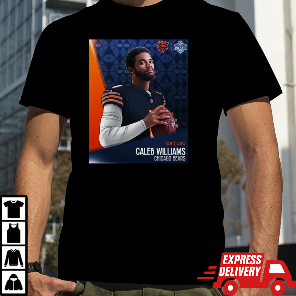 Caleb Williams Chicago Bears No. 1 NFL Draft Shirt