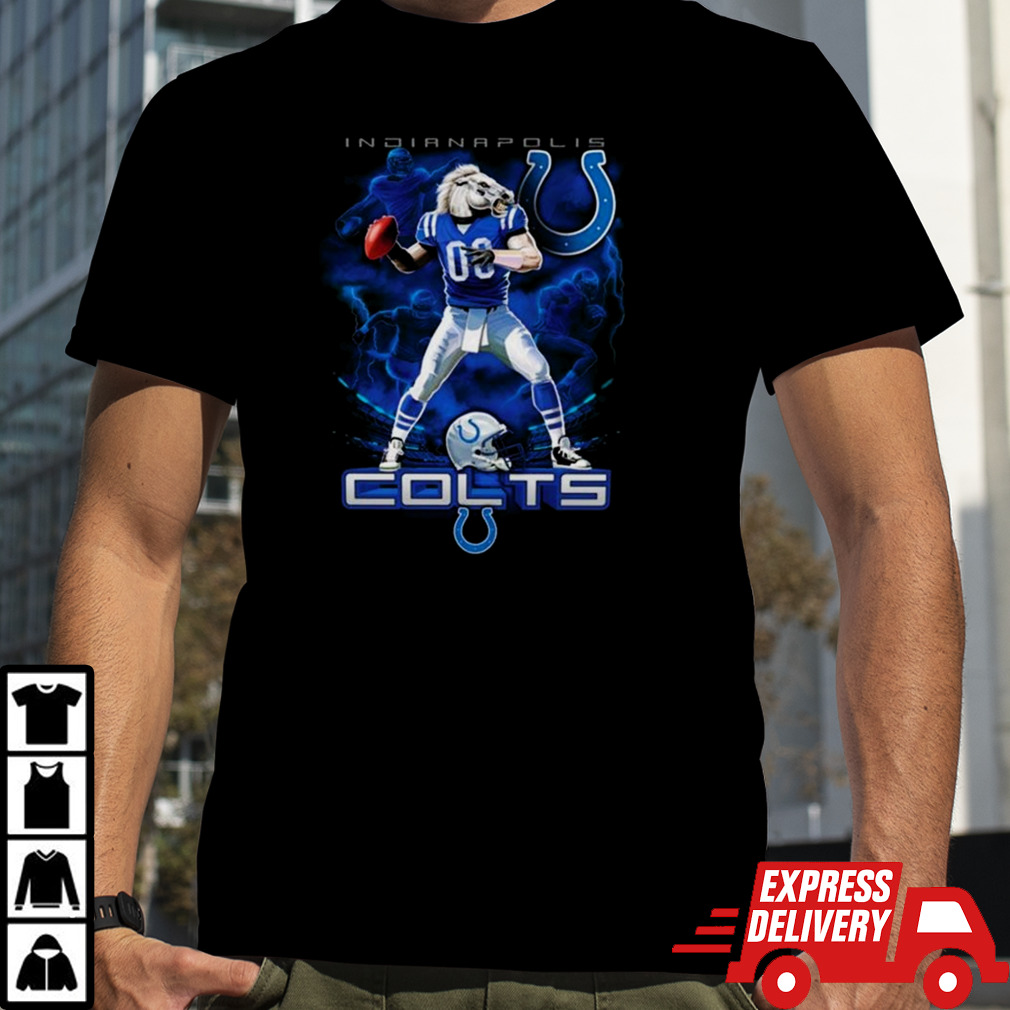 Indianapolis Colts Mascot On Fire NFL Shirt