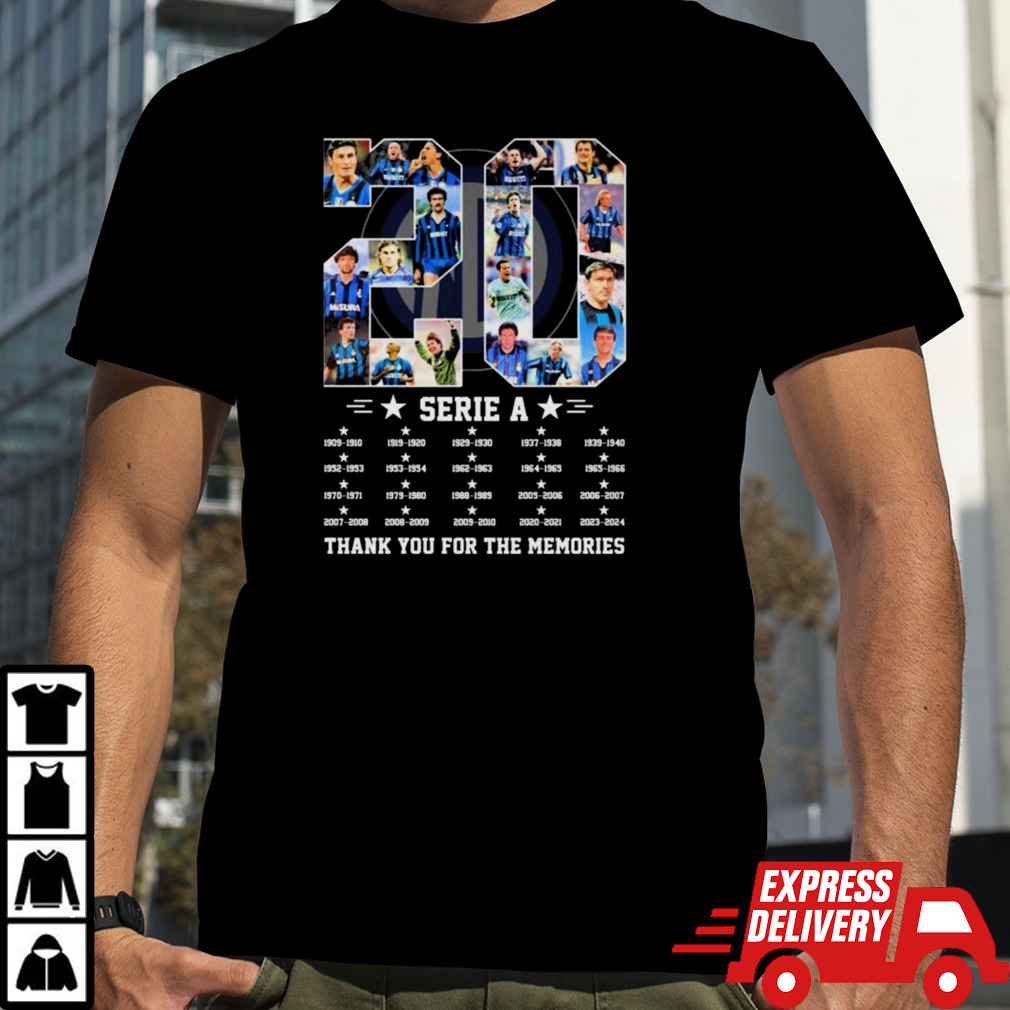 Inter Milan 20 Serie A Champions Thank You For The Memories Shirt