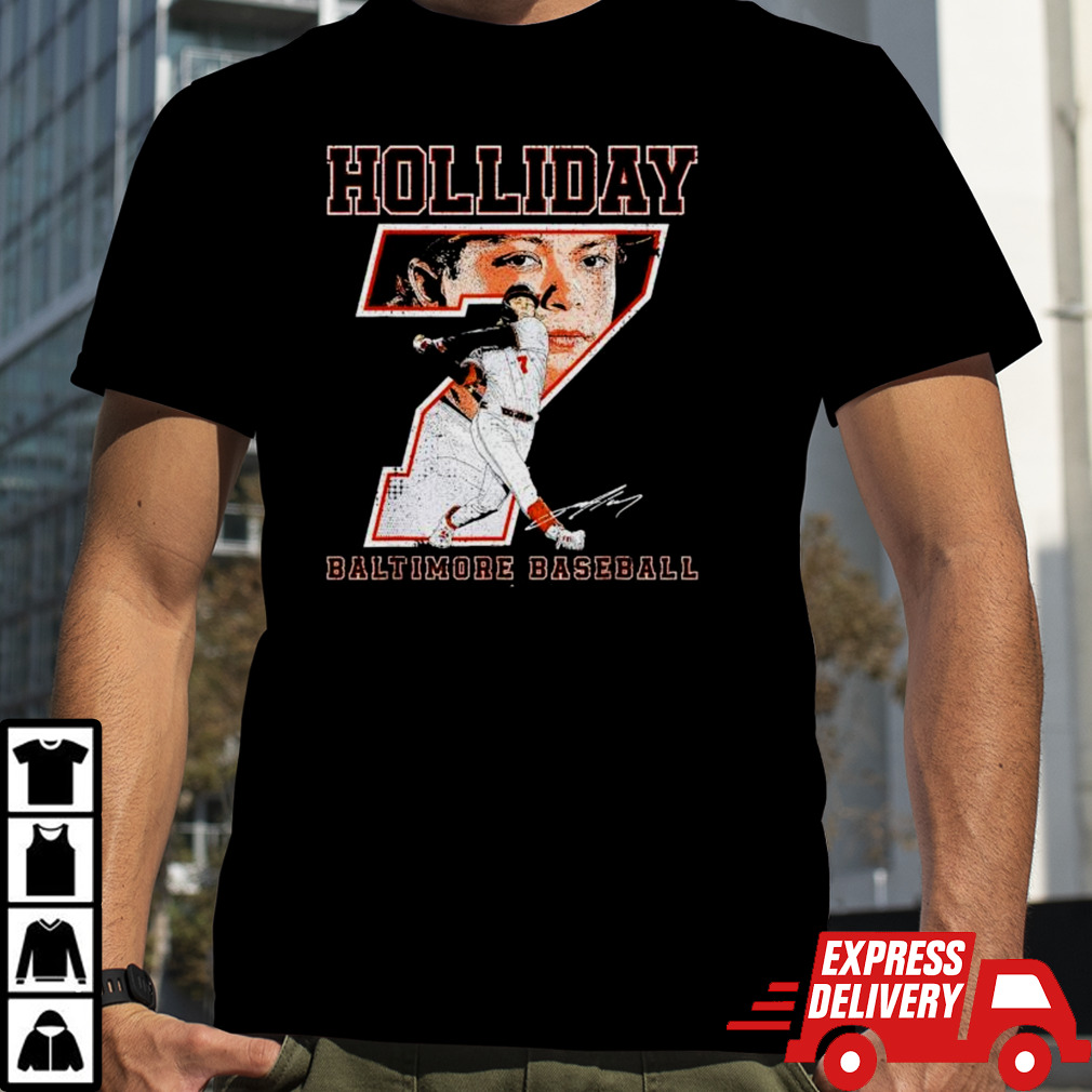 Jackson Holliday number 7 Baltimore Orioles signature shirt