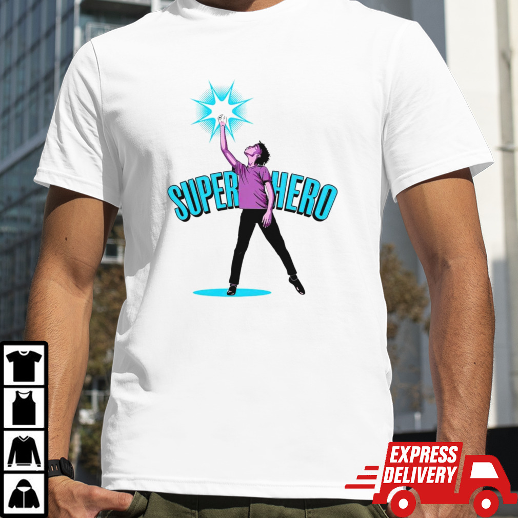 Jayden Perkins superhero shirt