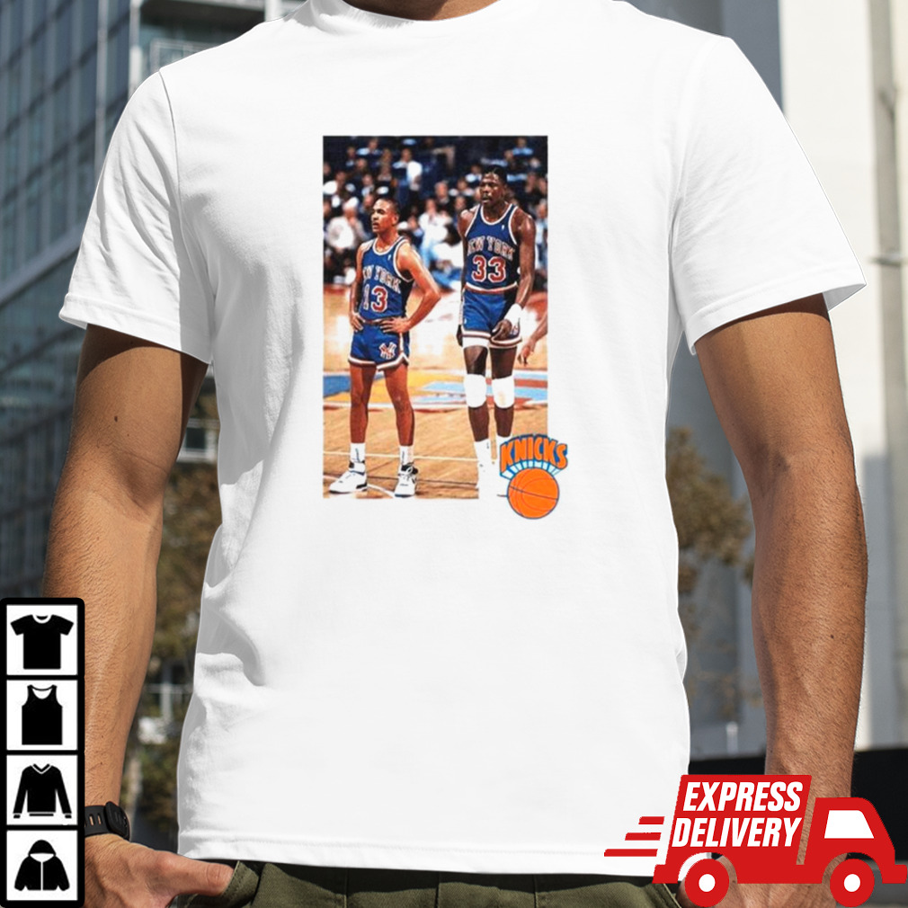 Mark Jackson and Patrick Ewing photo shirt