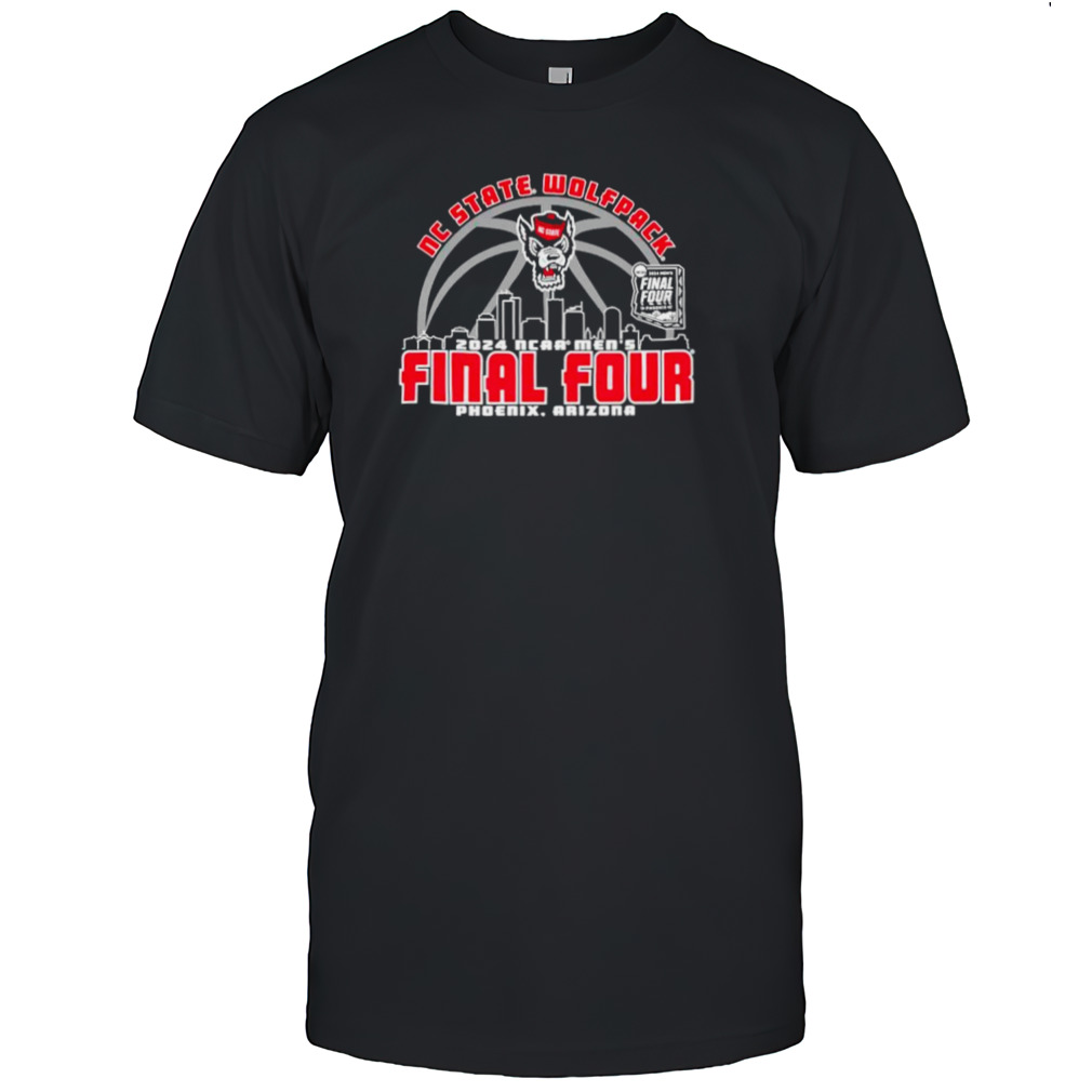 NC State Wolfpack 2024 NCAA Men’s Basketball Final Four skyline shirt