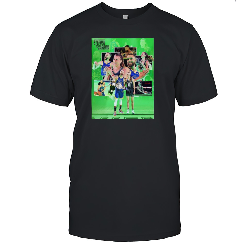Nba Versus Wnba Stephen Curry Versus Sabrina Ionescu Was One For The Books On State Farm Saturday Nba All-star 2024 T-shirt