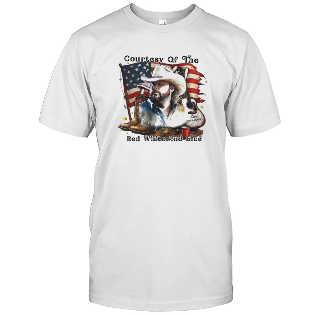 Toby Keith Courtesy Of The Red White And Blue Usa Flag T-shirt