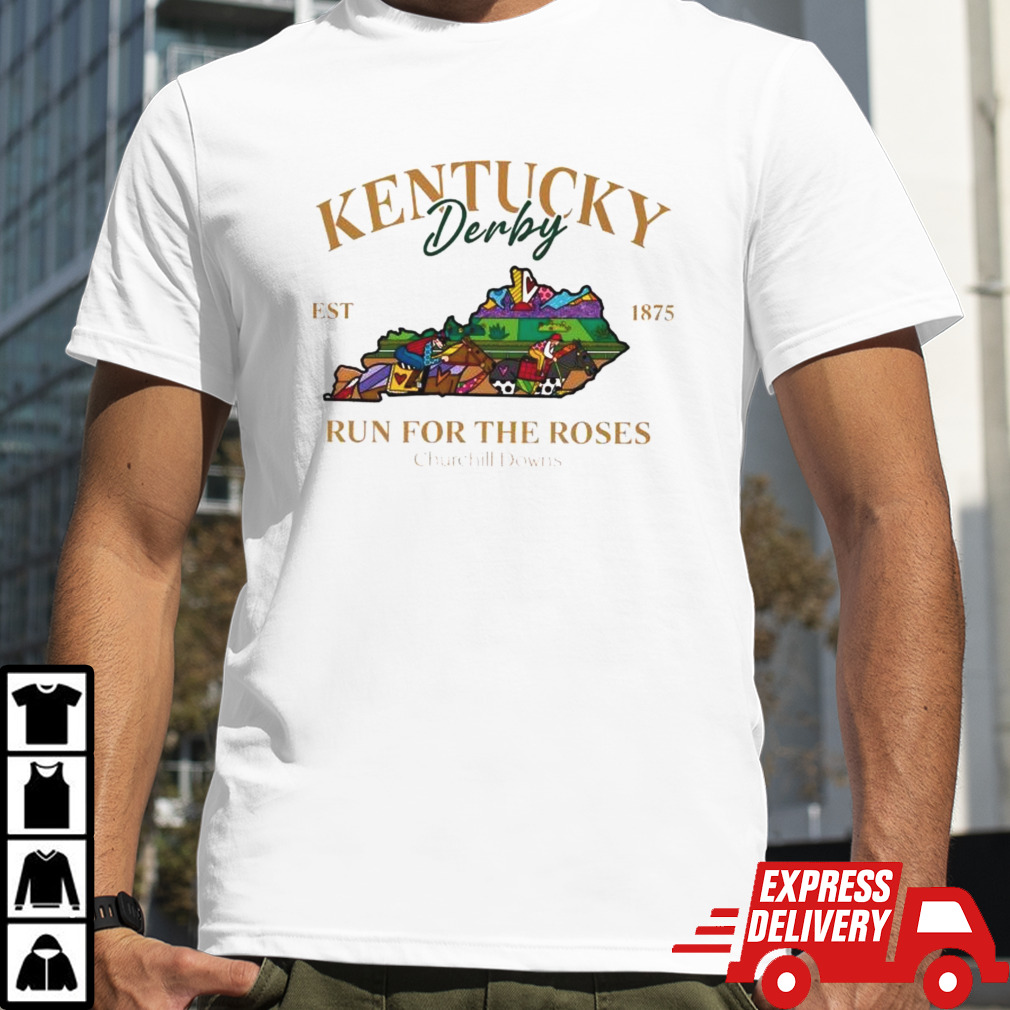 Celebrate 150 Years Of The Derby Kentucky Derby Color Art T-shirt