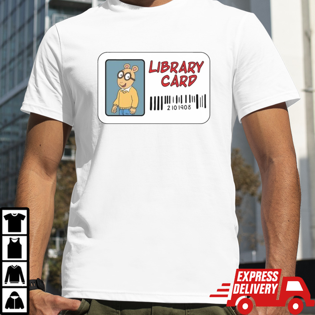 Library card Arthur shirt