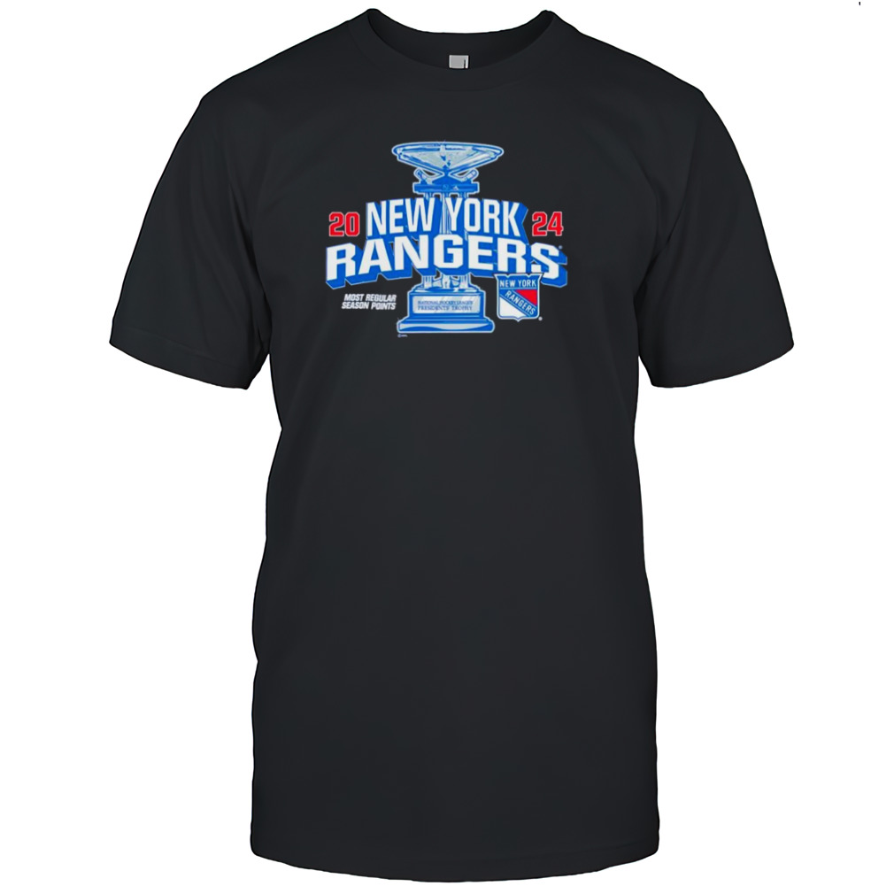 New York Rangers 2024 Most regular season points Presidents shirt
