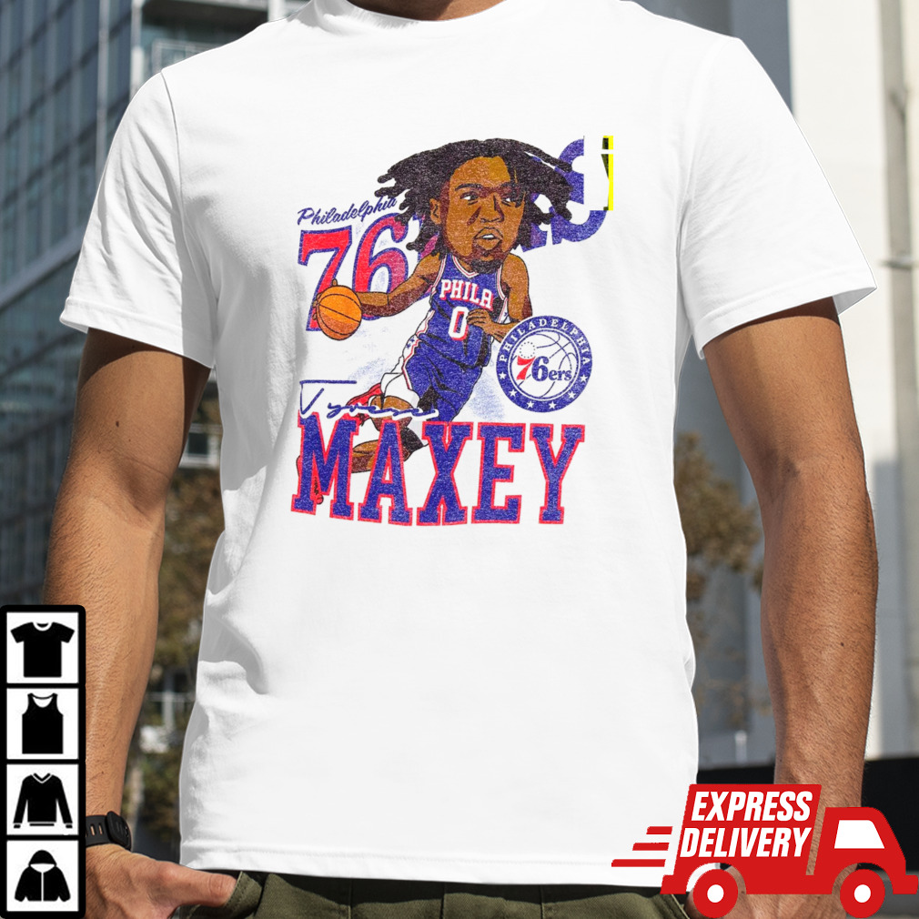 Philadelphia 76ers Tyrese Maxey Caricature T Shirt