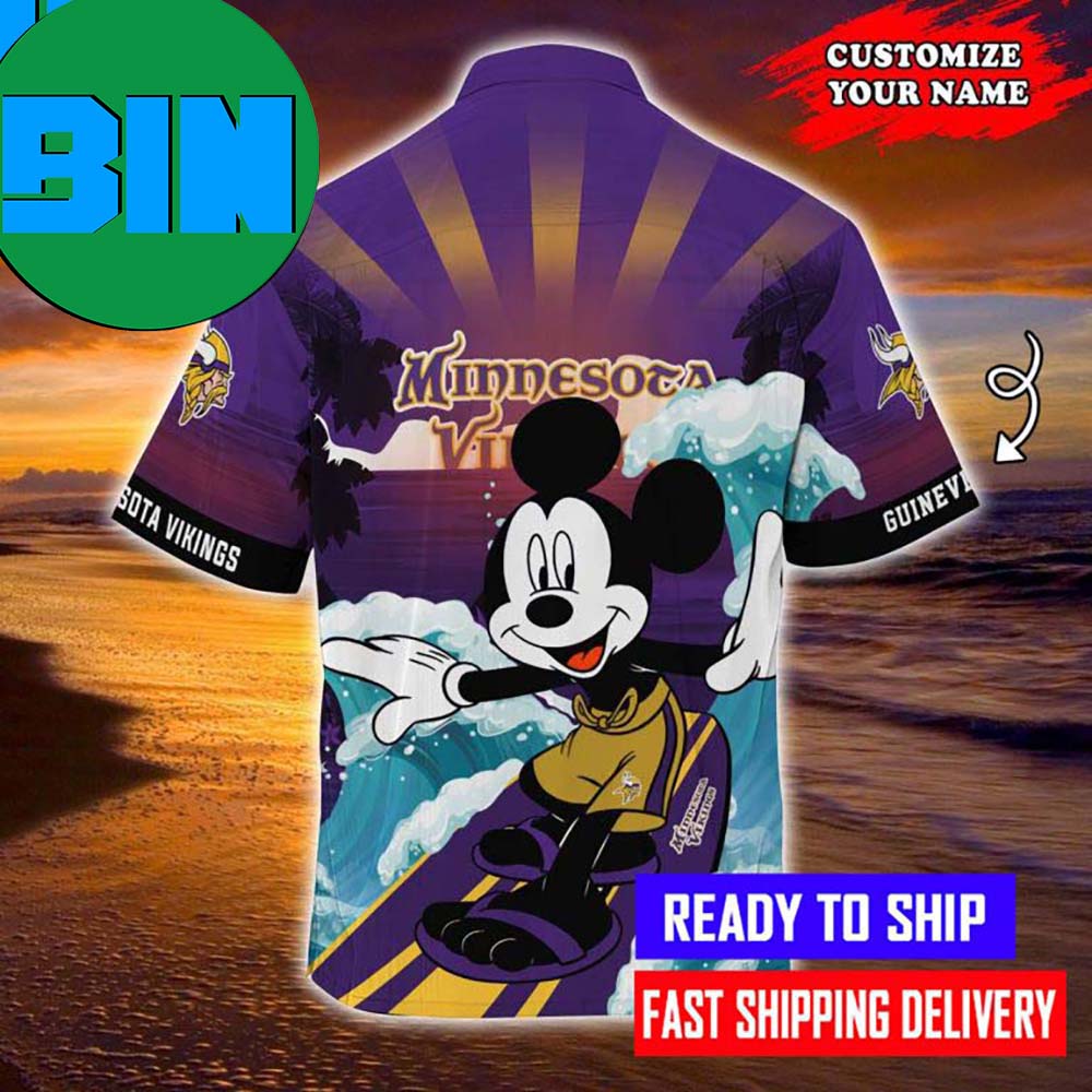 BEST Mickey Mouse With Minnesota Vikings NFL Hawaiian Shirt