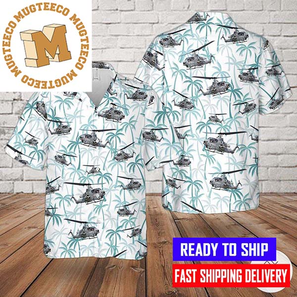 Bell AH-1 Super Cobra Helicopter United States Marine Corps Military Hawaiian Shirt