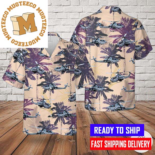 Bell AH-1Z Viper United States Marine Corps Military Hawaiian Shirt For Men