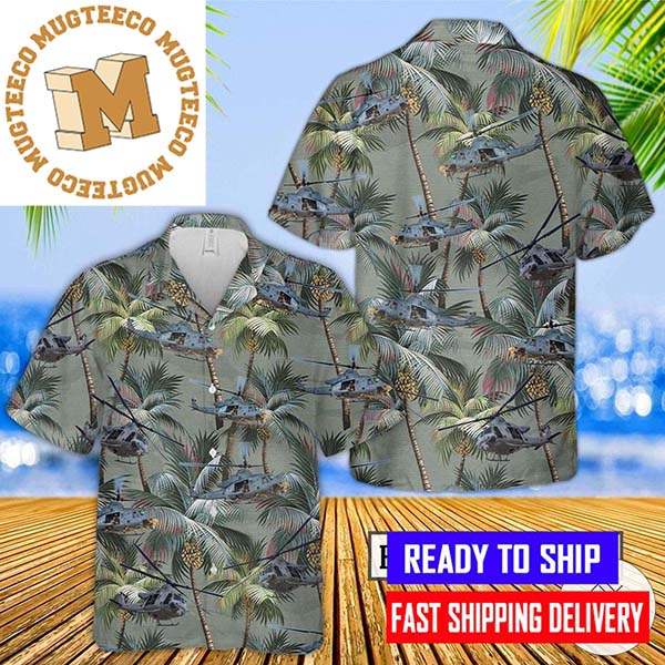 Bell UH-1Y Venom United States Marine Corps Palm Tree Military Hawaiian Shirt