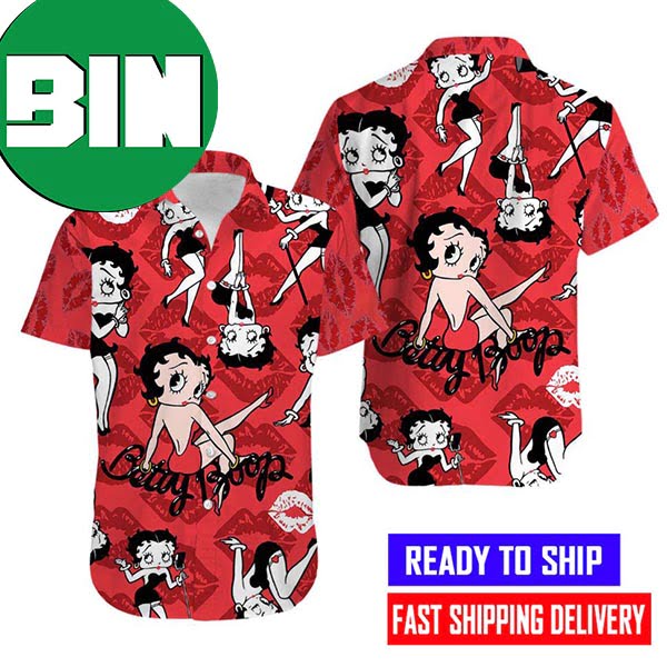 Betty Boop Style Summer Hawaiian Shirt