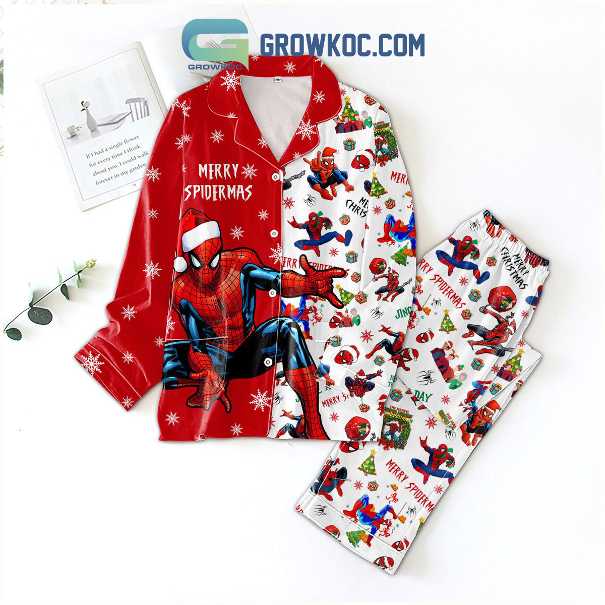 Spider Man Merry Christmas Pajamas Set